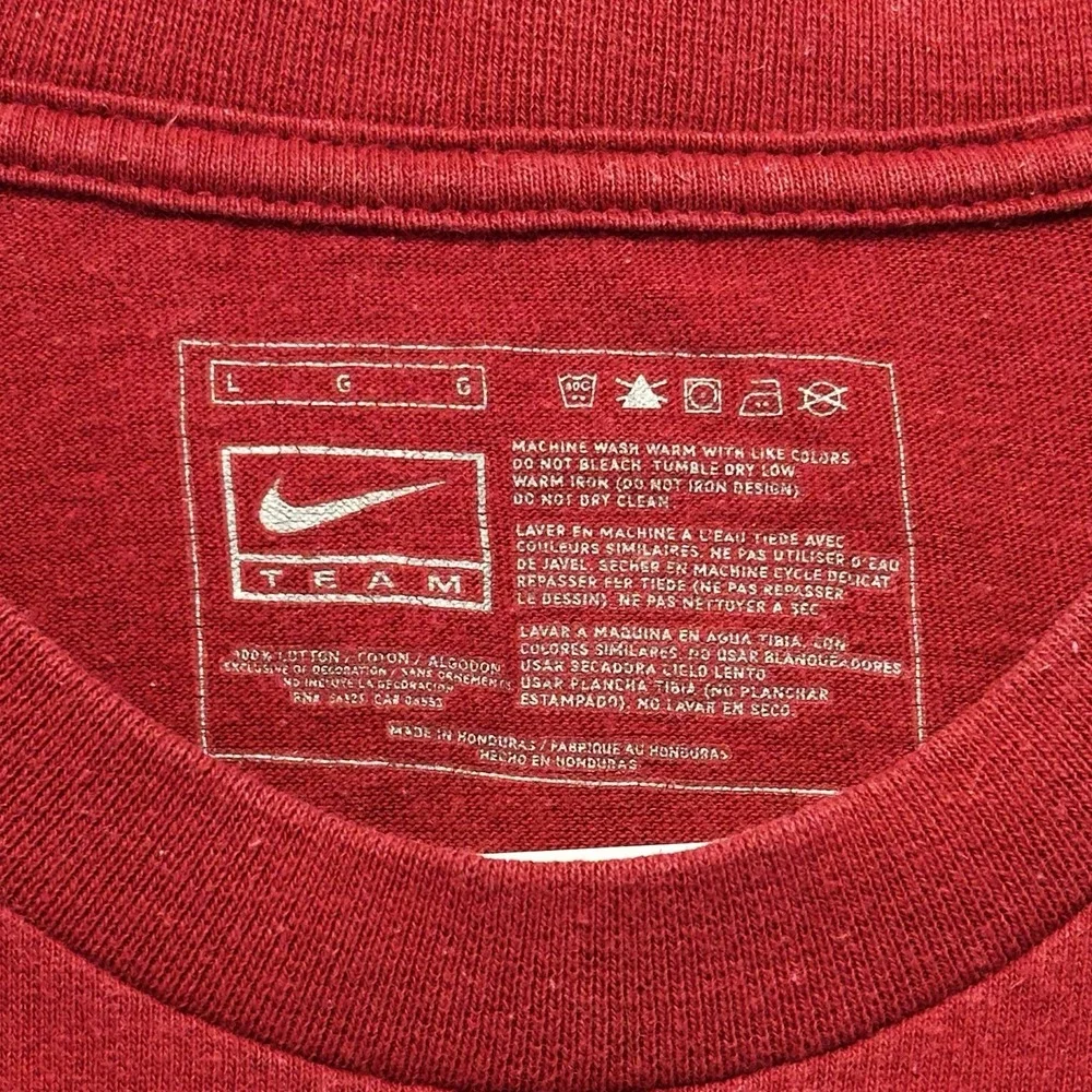 Nike Oklahoma Sooners Center Swoosh BCS Championship Shirt Mens Large OU Footbal
